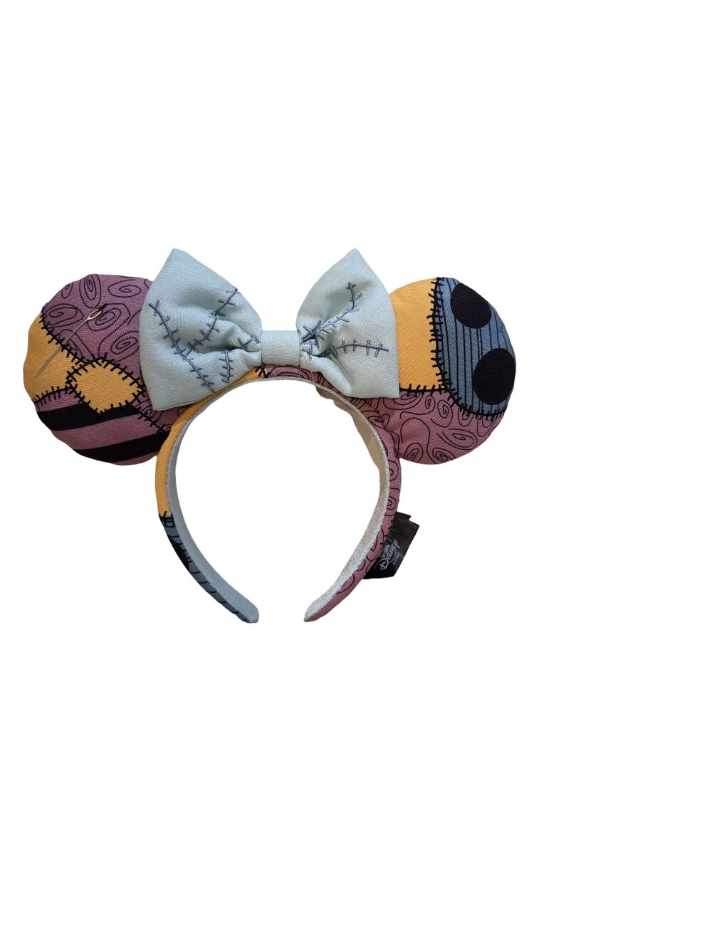 Disney Parks Nightmare Before Christmas SALLY Patchwork Minnie Ears Headband NEW